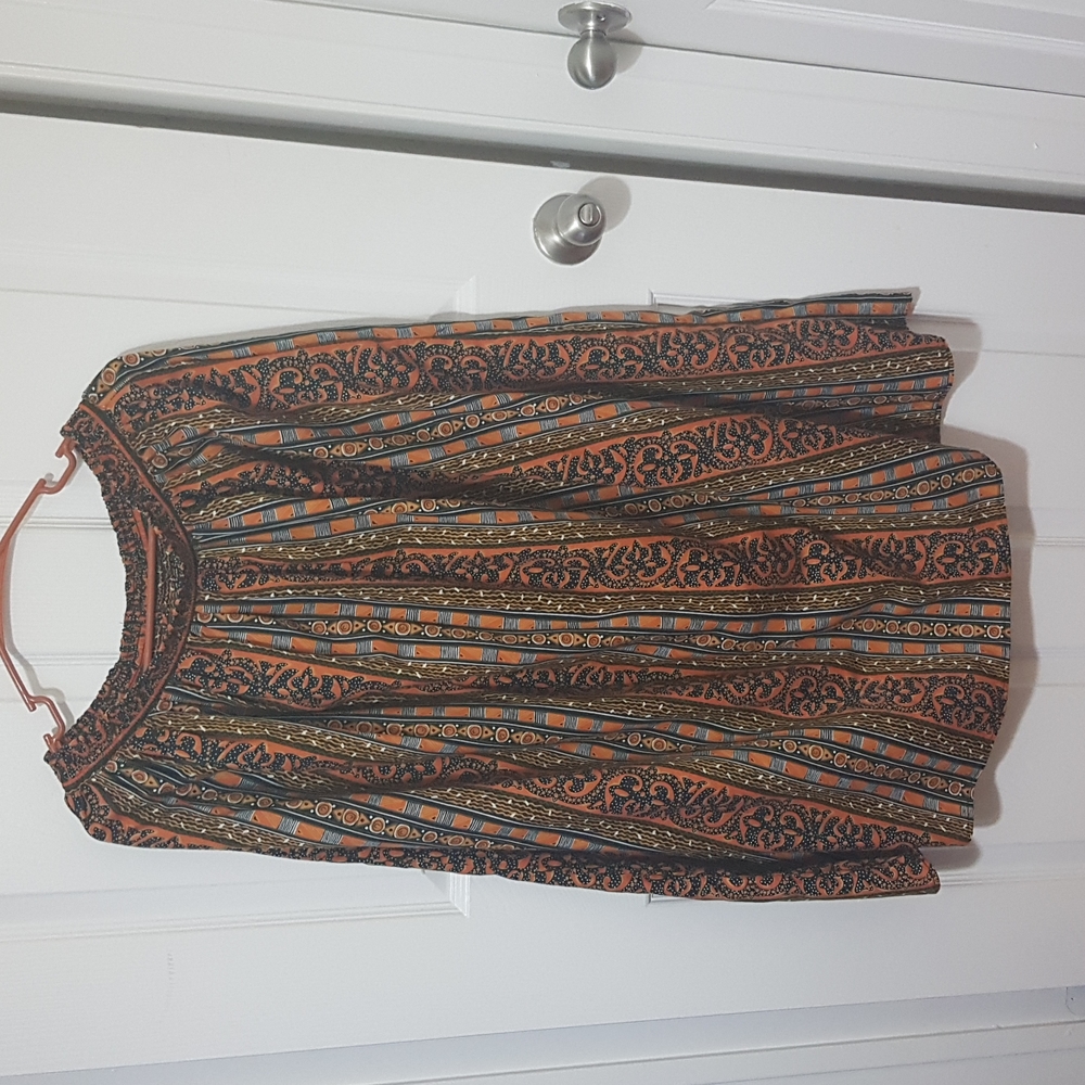16/18 SALE PRICE! TOUCHÉ L.A. multi-colored V.T.G. MAXI SKIRT.